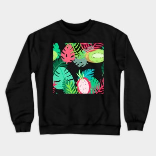 Tropical Leaves and Fruits Crewneck Sweatshirt